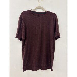 On Cloud Running Men's Maroon Short Sleeve Active T-Shirt Size Medium Active